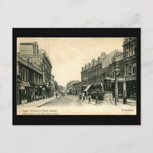 Oud Briefkaart - Londen, Putney, Upper Richmond Ro