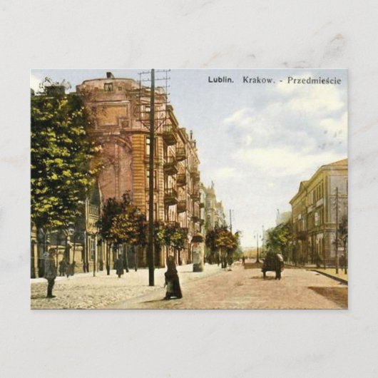 Oud Briefkaart - Lublin, Polen (Voorkant)