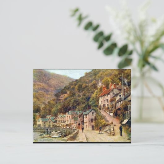 Oud Briefkaart - Lynmouth, Devon (Staand voorkant)