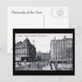 Oud Briefkaart - Lyon, plaats van snoeren (Voorkant / Achterkant)