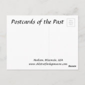 Oud Briefkaart - Madison, Wisconsin, VS (Achterkant)