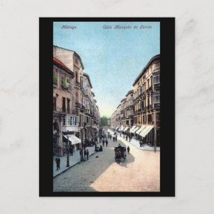 Oud Briefkaart - Malaga, Spanje.