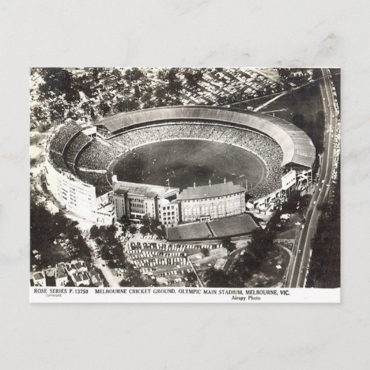 Oud Briefkaart - Melbourne Cricket Ground (Voorkant)