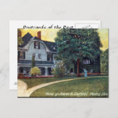 Oud Briefkaart - Mentor Ohio, Garfield's House (Voorkant / Achterkant)