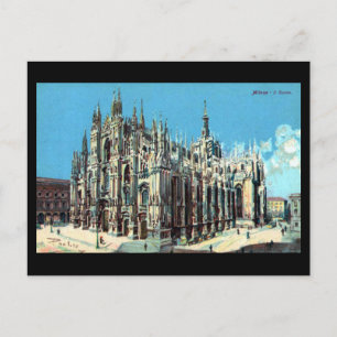 Oud Briefkaart - Milaan, Duomo
