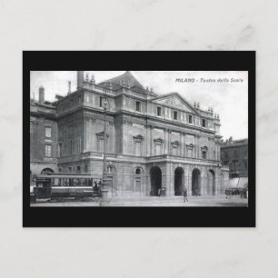 Oud Briefkaart - Milaan, opera House La Scala in 1