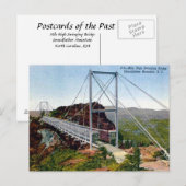 Oud Briefkaart - Mile High Swinging Bridge, NC, VS (Voorkant / Achterkant)
