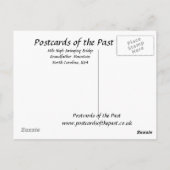 Oud Briefkaart - Mile High Swinging Bridge, NC, VS (Achterkant)