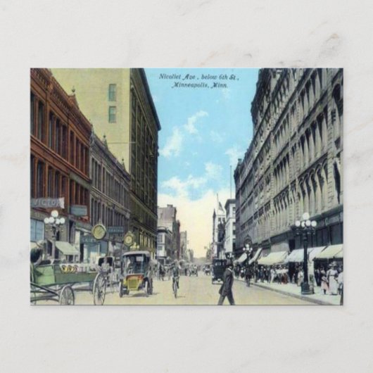 Oud Briefkaart - Minneapolis, Minnesota, VS (Voorkant)