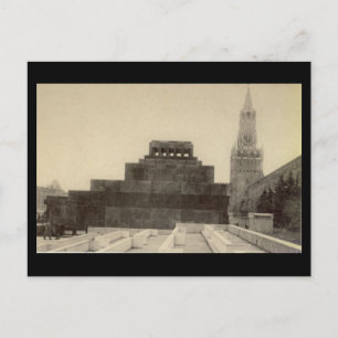 Oud Briefkaart - Moskou, Roodplein, Lenin's Tomb