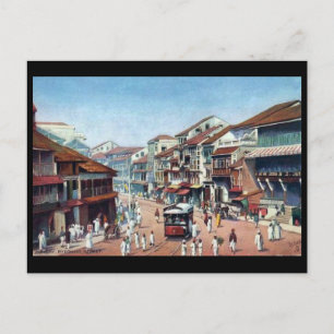 Oud Briefkaart - Mumbai, Straat Pydownie