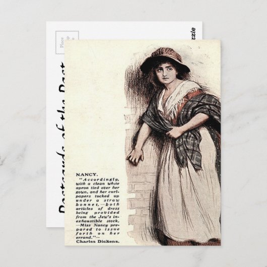 Oud Briefkaart - Nancy van Oliver Twist (Voorkant / Achterkant)