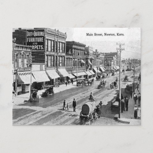 Oud Briefkaart - Newton, Kansas (Voorkant)