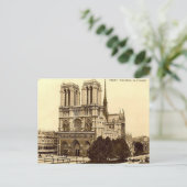 Oud Briefkaart - Notre Dame, Parijs (Staand voorkant)