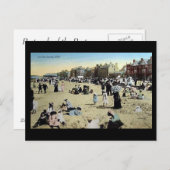 Oud Briefkaart - op zand, Rhyl (Voorkant / Achterkant)