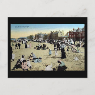 Oud Briefkaart - op zand, Rhyl