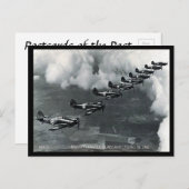 Oud Briefkaart - orkanen vliegen in de lijn (Voorkant / Achterkant)