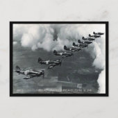 Oud Briefkaart - orkanen vliegen in de lijn (Voorkant)