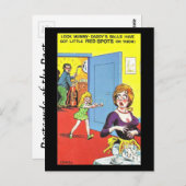 Oud Briefkaart - oud Comic Golf Briefkaart (Voorkant / Achterkant)