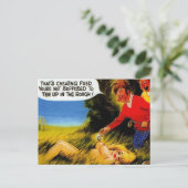 Oud Briefkaart - oud Comic Golf Briefkaart (Staand voorkant)