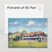 Oud Briefkaart - Penang Cricket Club (Voorkant / Achterkant)