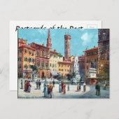 Oud Briefkaart - Piazza della Signoria, Firenze (Voorkant / Achterkant)