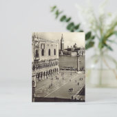 Oud Briefkaart - Piazzetta San Marco, Venezia (Staand voorkant)