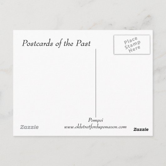 Oud Briefkaart - Pompei (Achterkant)