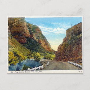 Oud Briefkaart - Provo Canyon, Utah