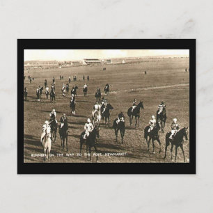 Oud Briefkaart - Racepaarden op de Newmarket
