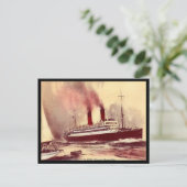 Oud Briefkaart - RMS Caronia, Cunard Line (Staand voorkant)