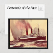 Oud Briefkaart - RMS Caronia, Cunard Line (Voorkant / Achterkant)