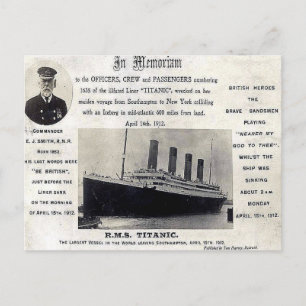 Oud Briefkaart - RMS "Titanic"