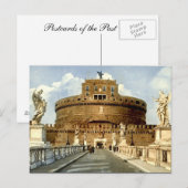 Oud Briefkaart, Rome, Castel Sant'Angelo Briefkaart (Voorkant / Achterkant)