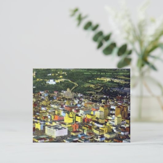 Oud Briefkaart - San Diego, Californië (Staand voorkant)