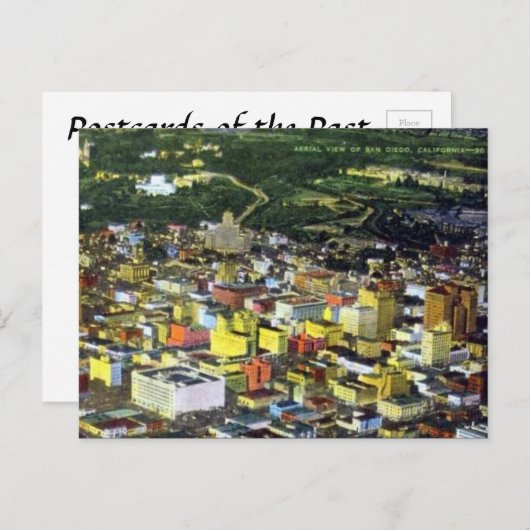 Oud Briefkaart - San Diego, Californië (Voorkant / Achterkant)