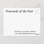 Oud Briefkaart - San Diego, Californië (Achterkant)