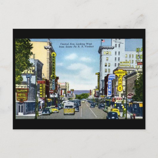 Oud Briefkaart - Santa Fe, New Mexico, VS (Voorkant)