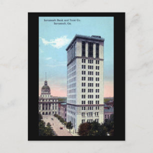 Oud Briefkaart - Savannah Bank en Trust Co