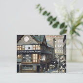 Oud Briefkaart - Shambles, Manchester (Staand voorkant)