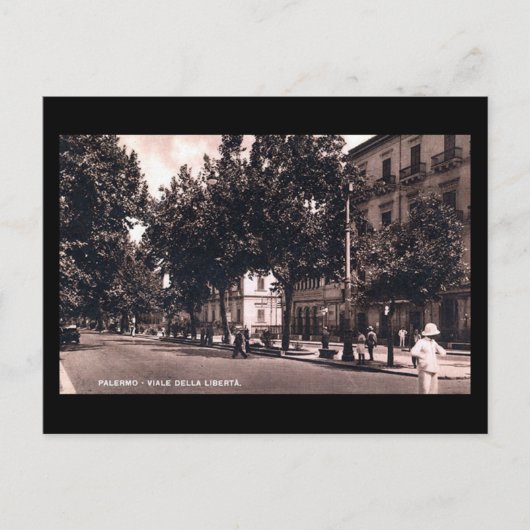 Oud Briefkaart - Sicilië, Palermo (Voorkant)