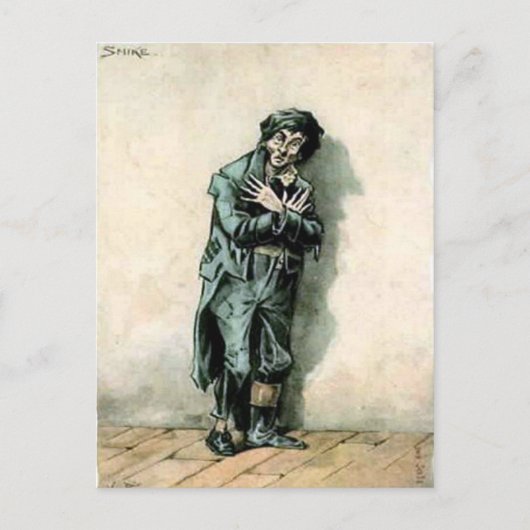 Oud Briefkaart - Smike van "Nicholas Nickleby" (Voorkant)