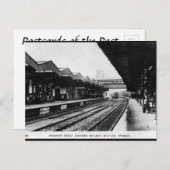 Oud Briefkaart - spoorwegstation Ipswich (Voorkant / Achterkant)