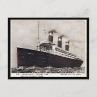 Oud Briefkaart - SS Leviathan, Verenigde Staten li