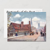 Oud Briefkaart - St Mary's op de brug, Derby (Voorkant / Achterkant)