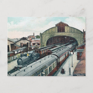 Oud Briefkaart - Station, Penzance, Cornwall