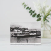 Oud Briefkaart - Steamer in Aswan, Egypte (Staand voorkant)