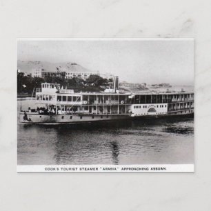 Oud Briefkaart - Steamer in Aswan, Egypte