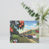 Oud Briefkaart - "Streamliner" in Florida (Staand voorkant)