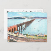 Oud Briefkaart - Tay Bridge, Dundee (Voorkant / Achterkant)